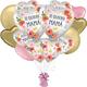 Premium Te Quiero Mamá Bloom Mother's Day Foil Balloon Bouquet with Balloon Weight, 13pc